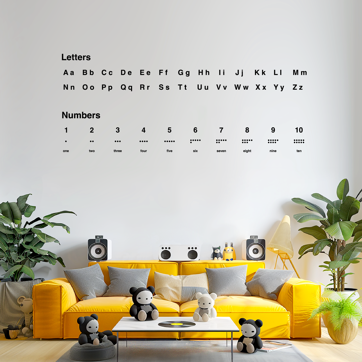 Educational Mega Wall - Letters - Numbers- Shapes - Colors