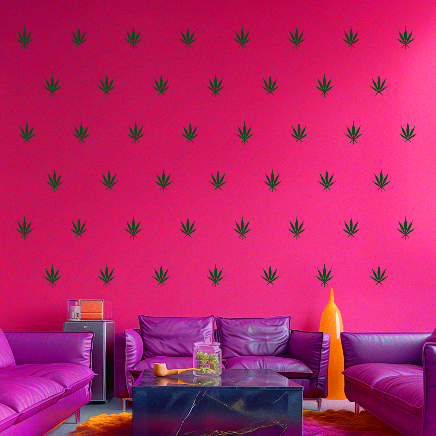 Cannabis Leaf Wall