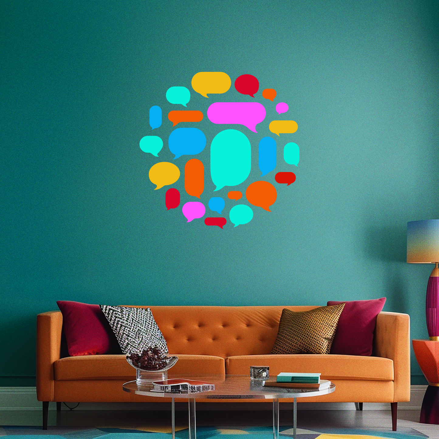 Let's Talk: Chat Bubble Mandala