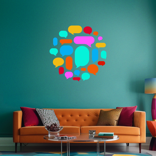 Let's Talk: Chat Bubble Mandala