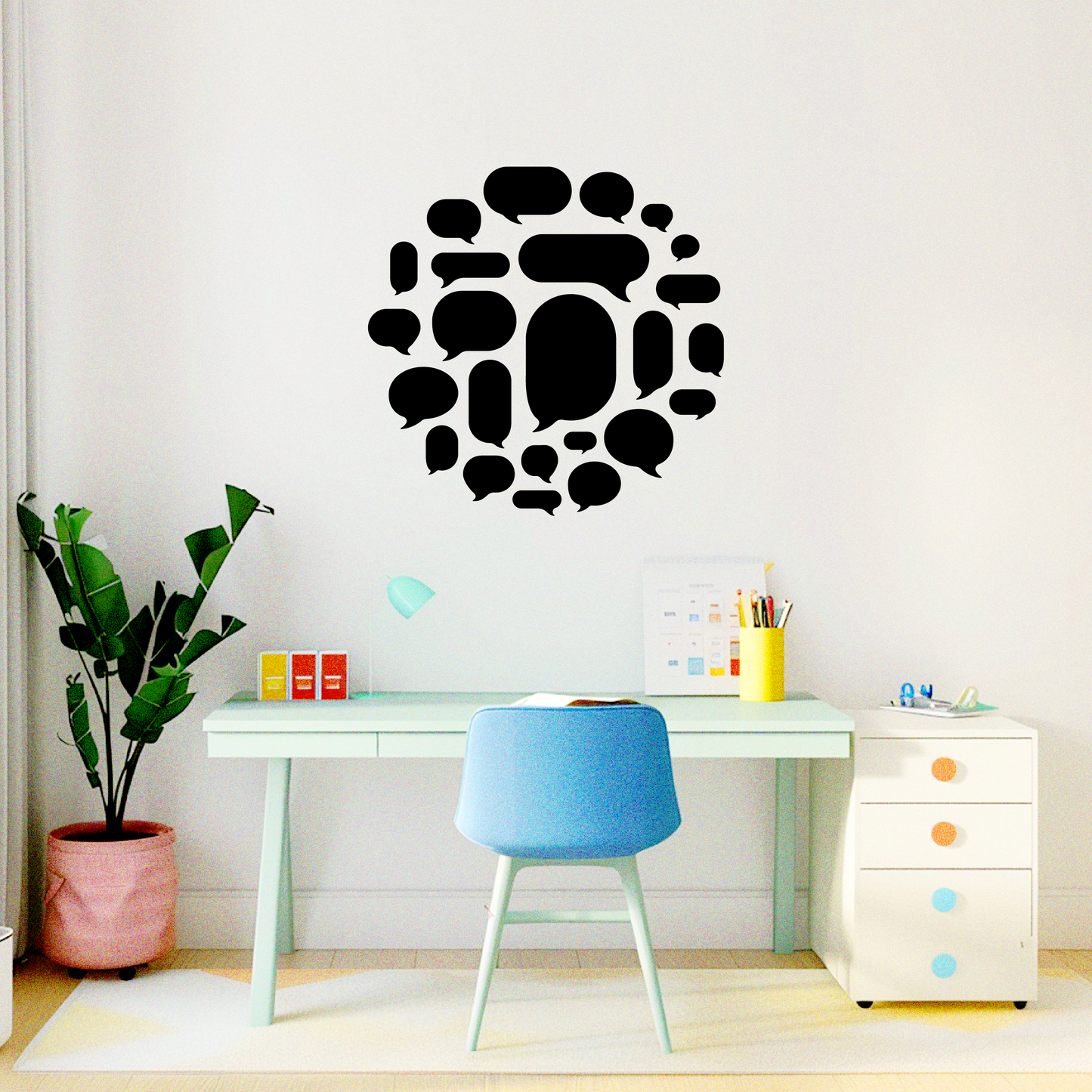 Let's Talk: Chat Bubble Mandala