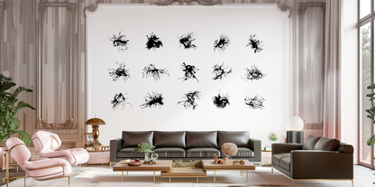 Ink Splatter Mural