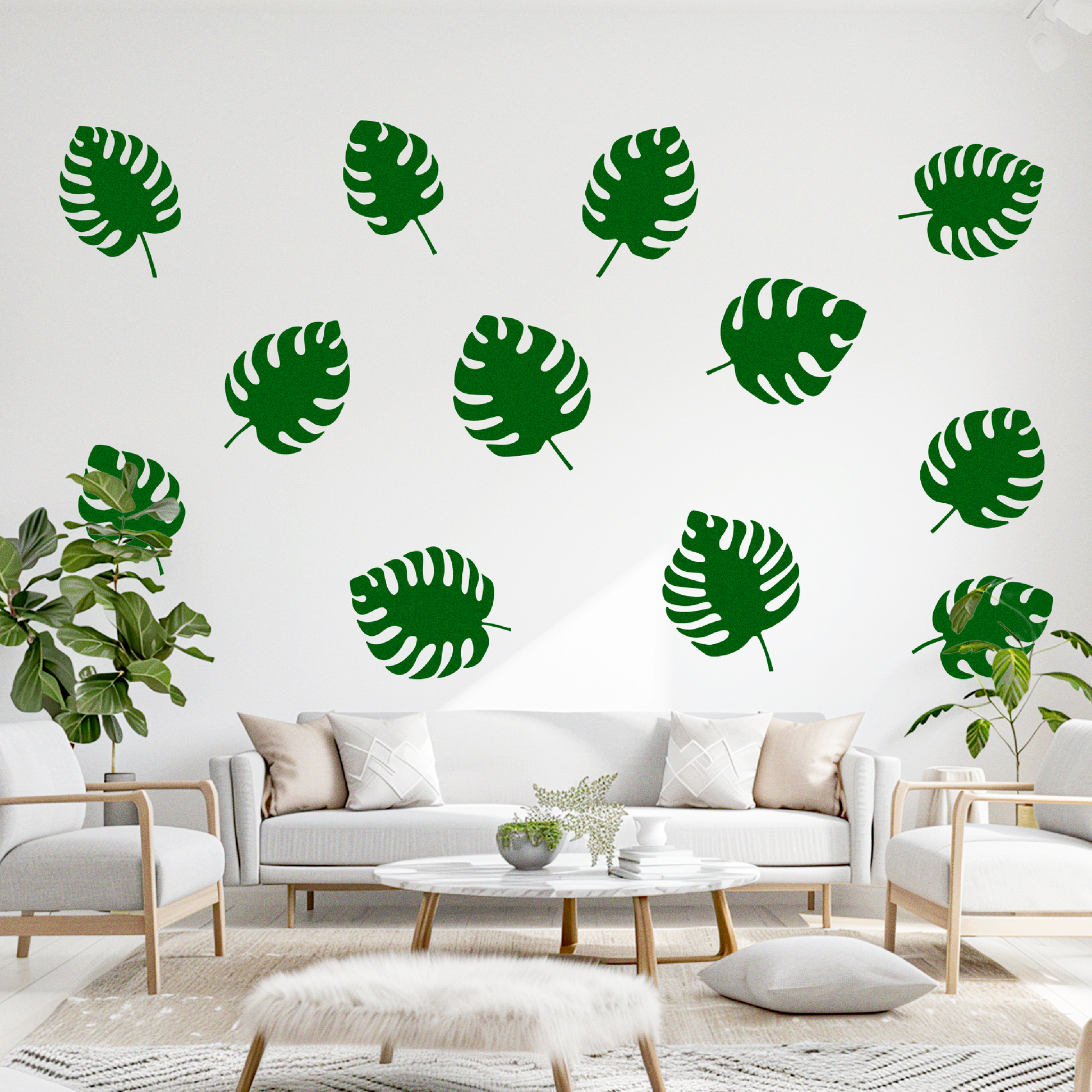 monstera wall Monstera Leaf Wall – Tonky Designs